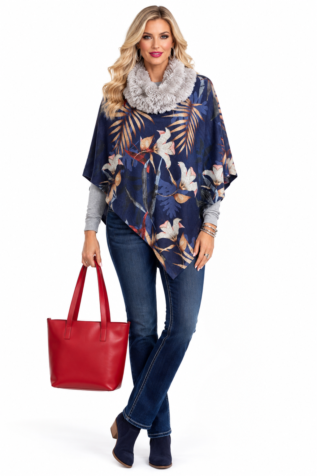 Emmy Unlined Leather Tote - Ruby
