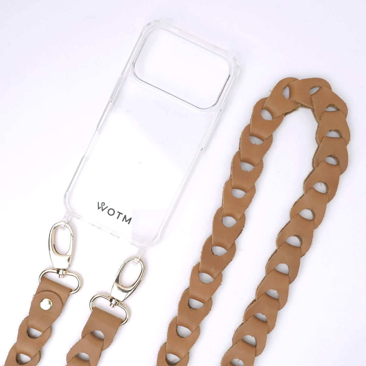 Leather Link Strap - Toffee with Gold Fittings
