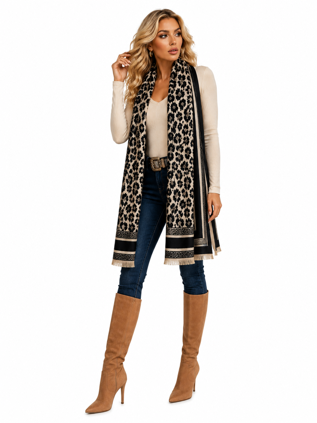 Kikuti Siganture Wrap - Leopard Noir