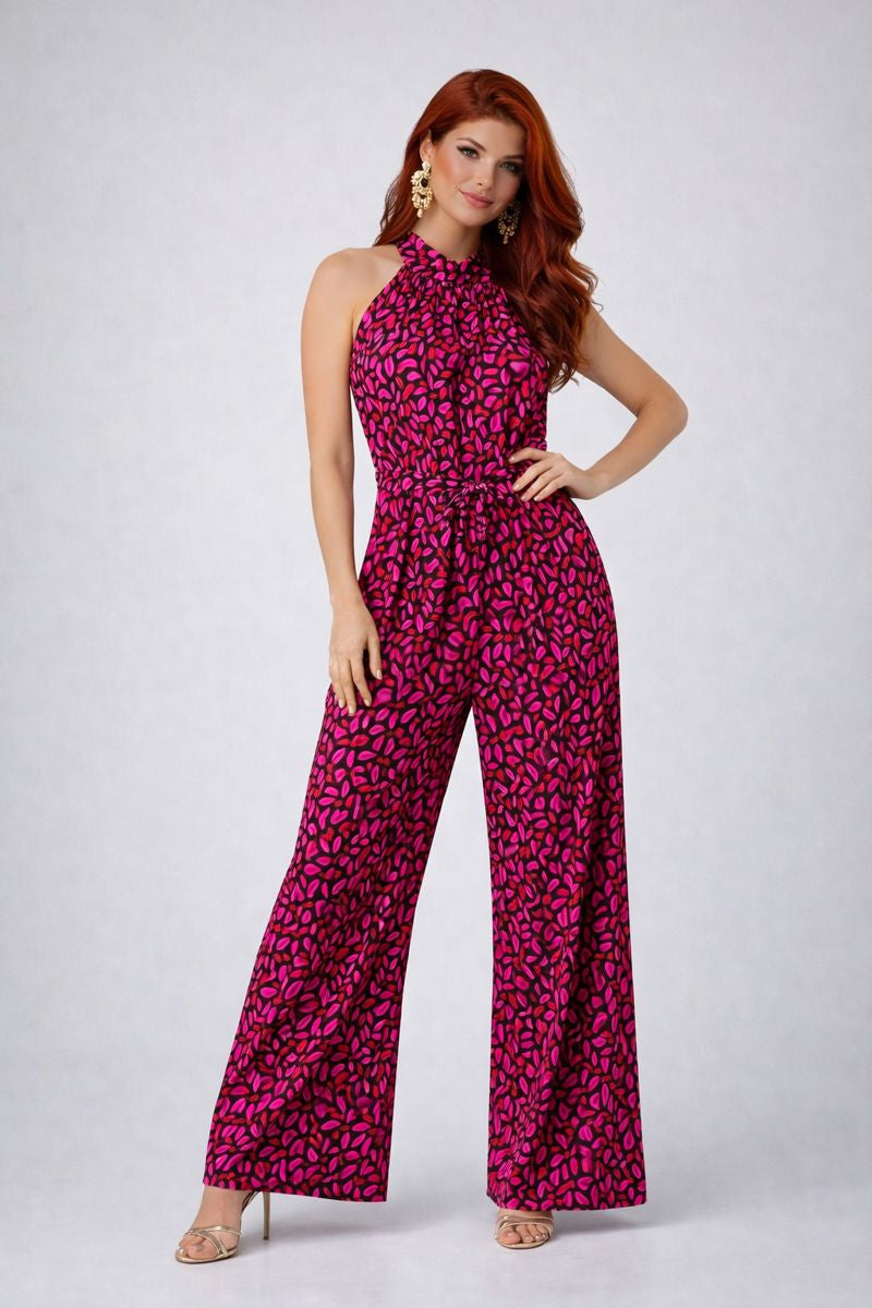Wide Leg Halter neck Jumpsuit