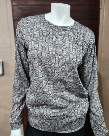 Rib Knit Top - Black