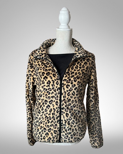 Leopard Print Fluffy Jacket