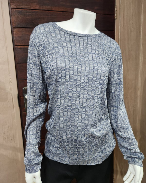 Rib Knit Top - Navy
