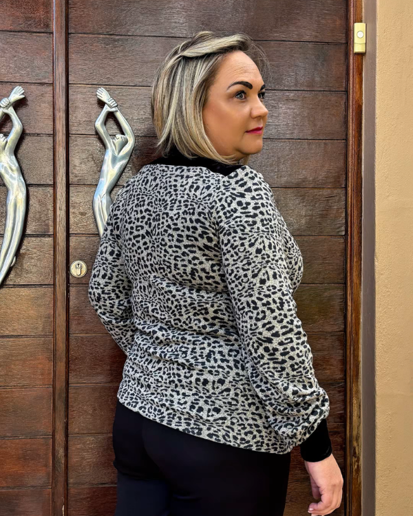 Rukiya Top - Leopard & Black