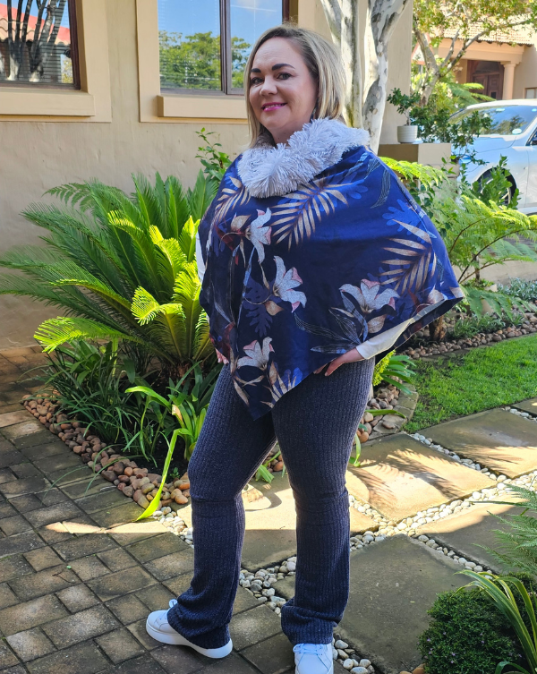 Maryamm - Navy Rib Pants (Longer Length)