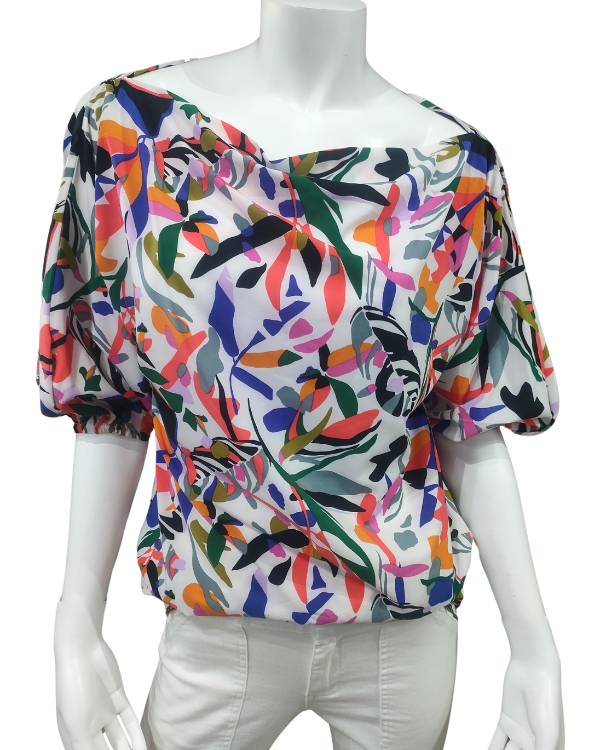 Carolina Blouse with bold print