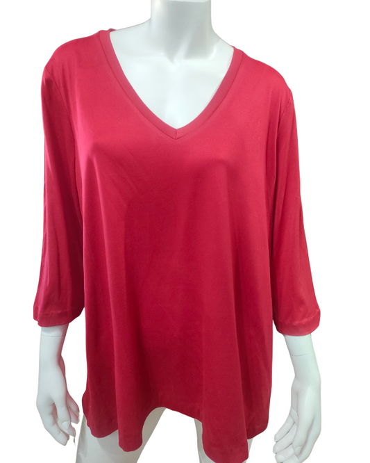 Aza Curvy Top - Red