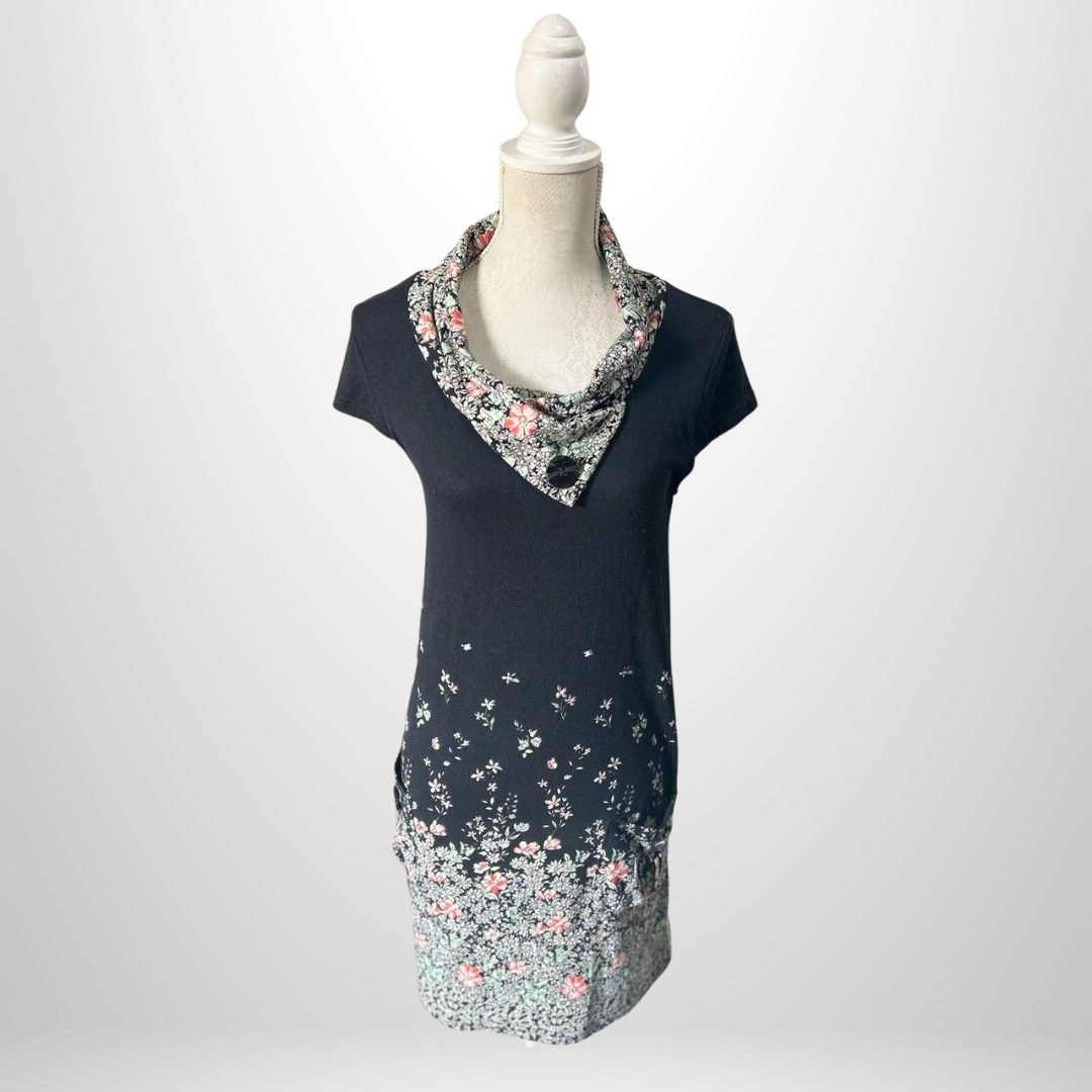 Tunic Dress - Floral Collar