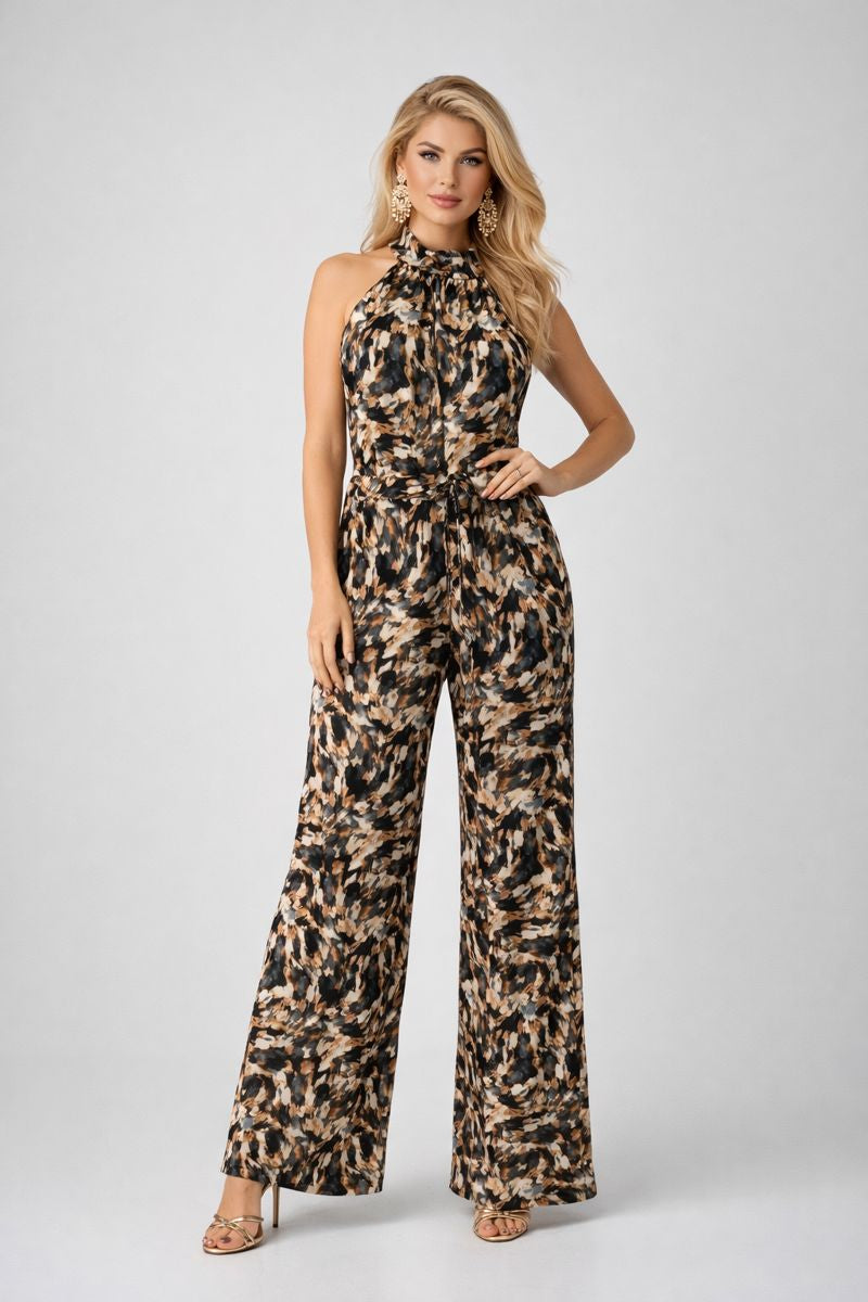 Wide Leg Halter neck Jumpsuit