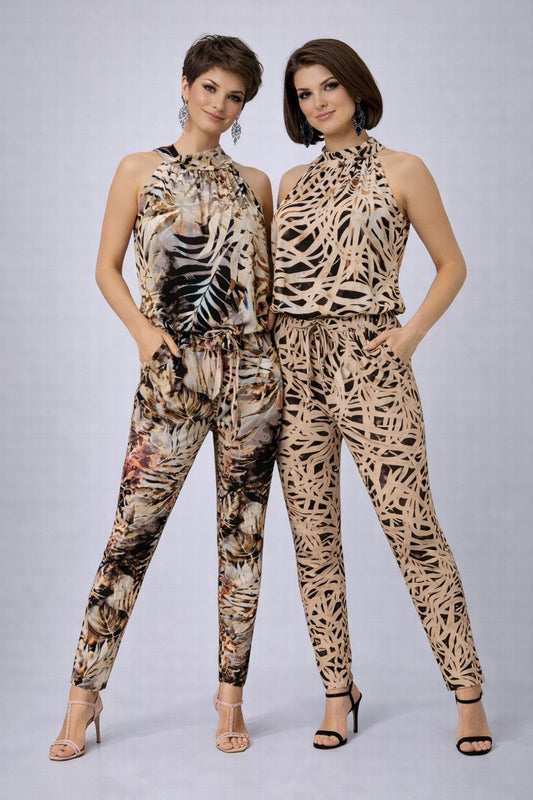 Skinny Leg Halterneck Jumpsuit