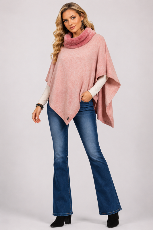 Mosi Poncho - Coral