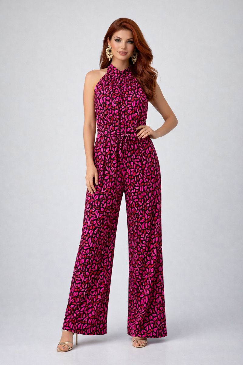 Wide Leg Halter neck Jumpsuit