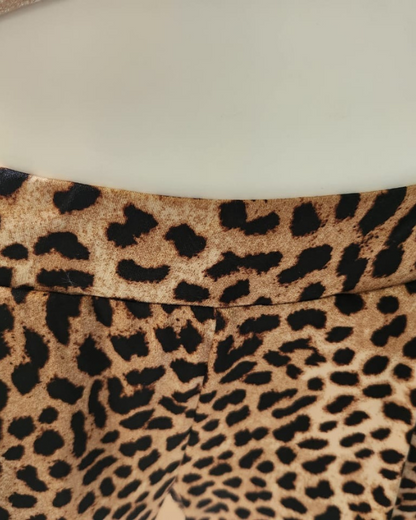 Slouch Pants - Tan Animal