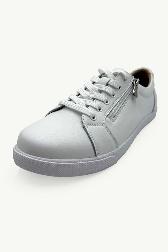 Breezy White Leather Sneaker