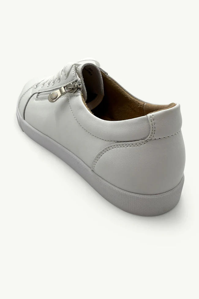 Breezy White Leather Sneaker