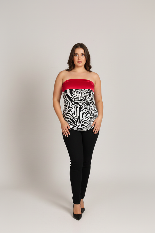 Binti Top - Zebra Pink