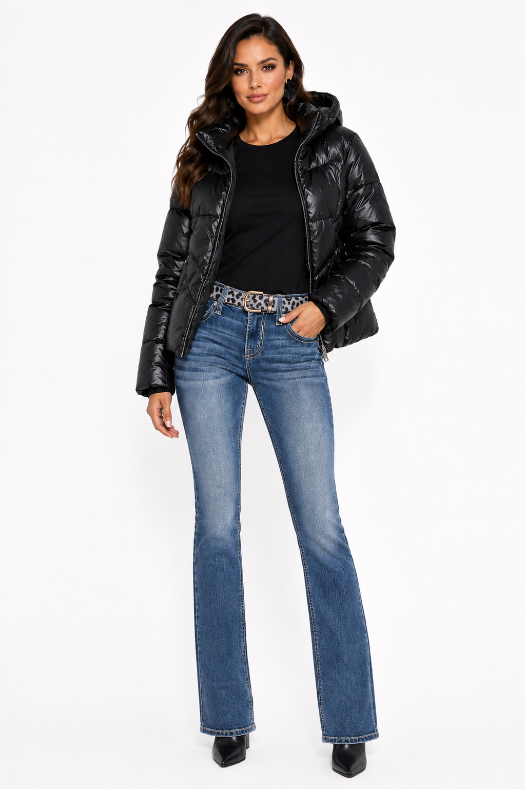 Metallic Puffer Jacket