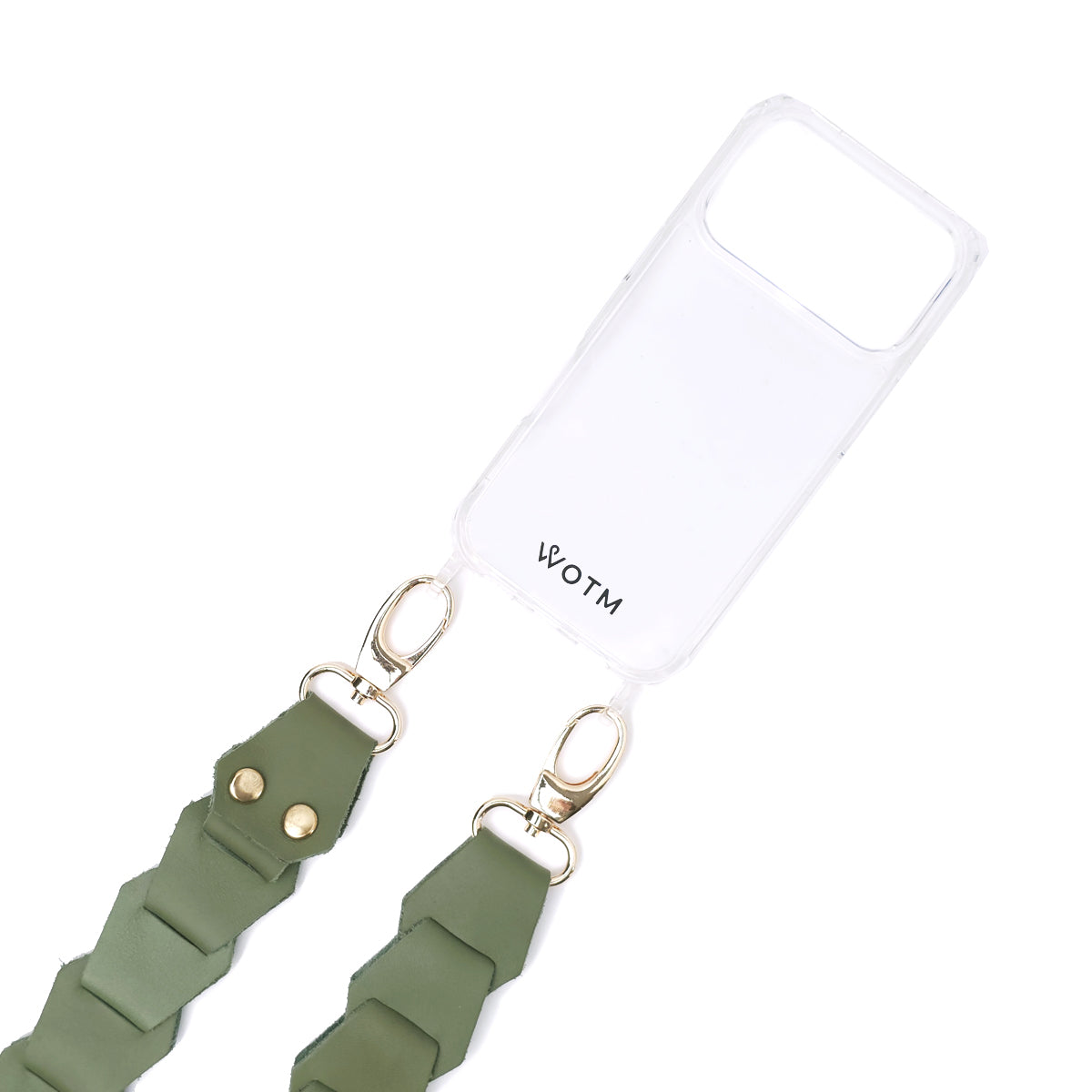 Leather Link Strap - Sage with Gold Fittings