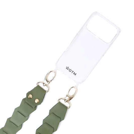 Leather Link Strap - Sage with Gold Fittings