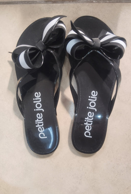 Black & White Bow Sandal