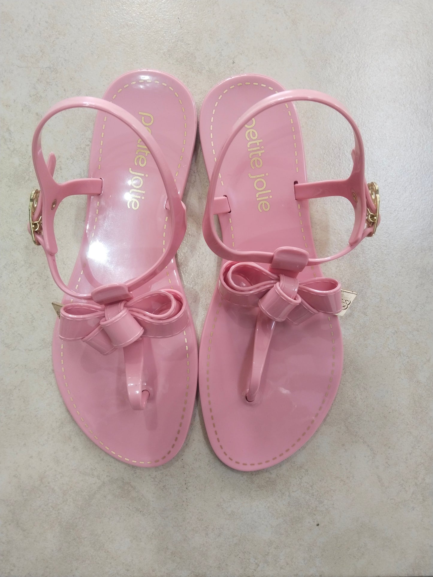 J-Lastic Roseland Pink Bow Sandals