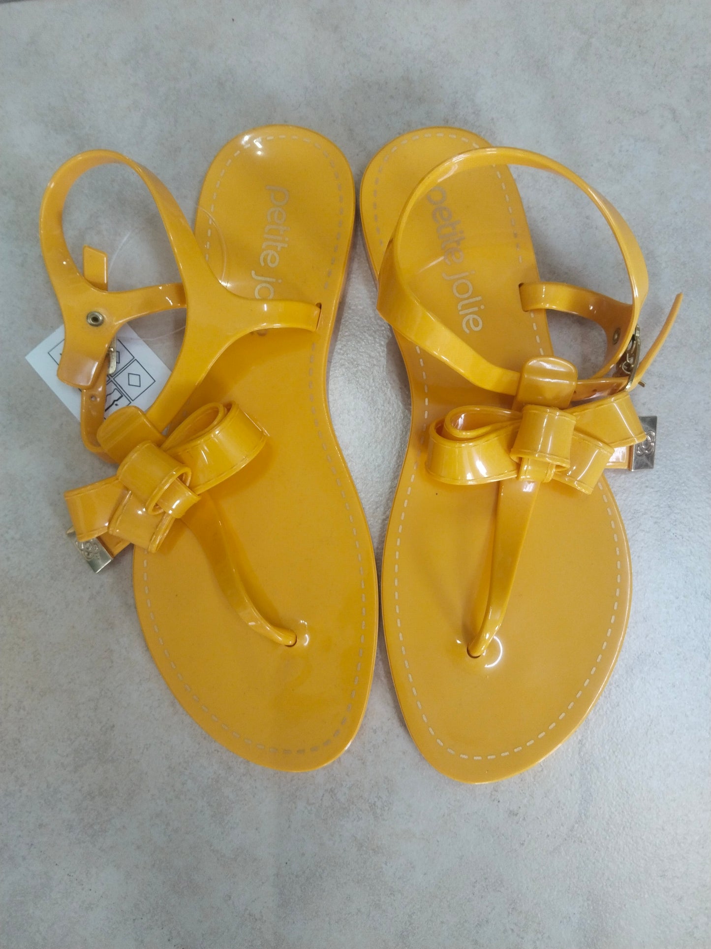 J-Lastic Super Yellow Bow Sandals