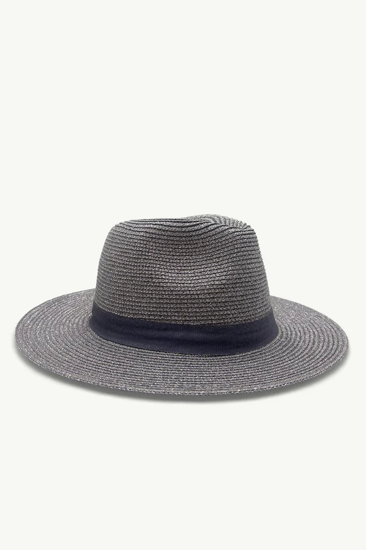 Luna Silver Fedora Hat