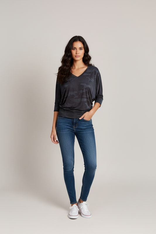 Otesha Top - Black Camo