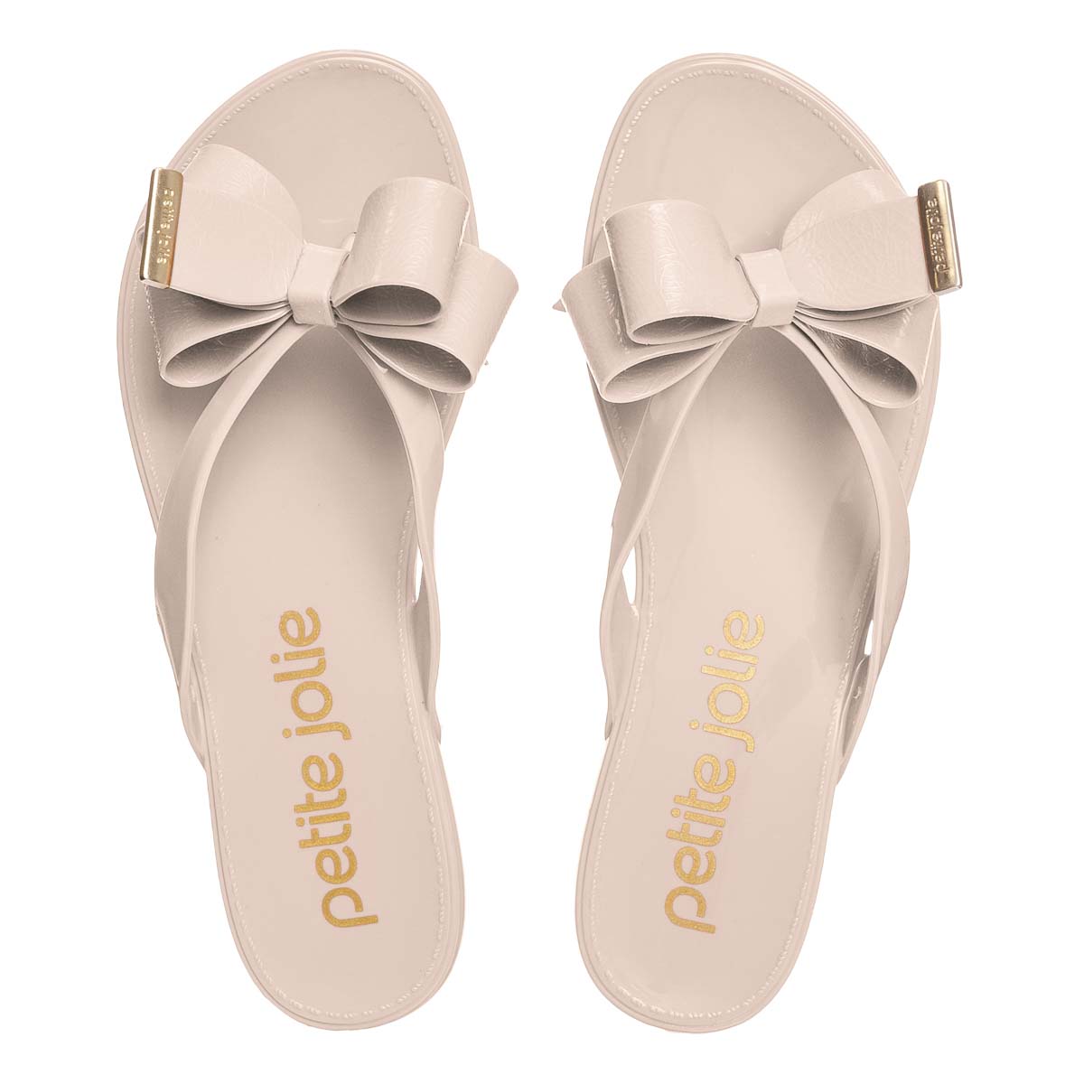 Cream Big Bow Sandals