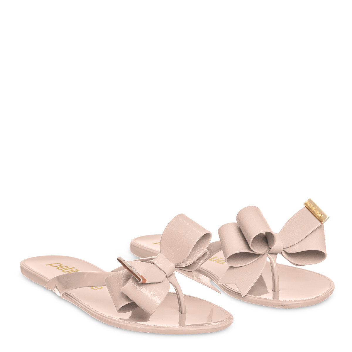 Cream Big Bow Sandals