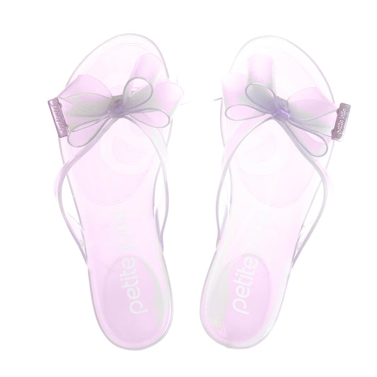 Translucent Holographic Bow Sandals