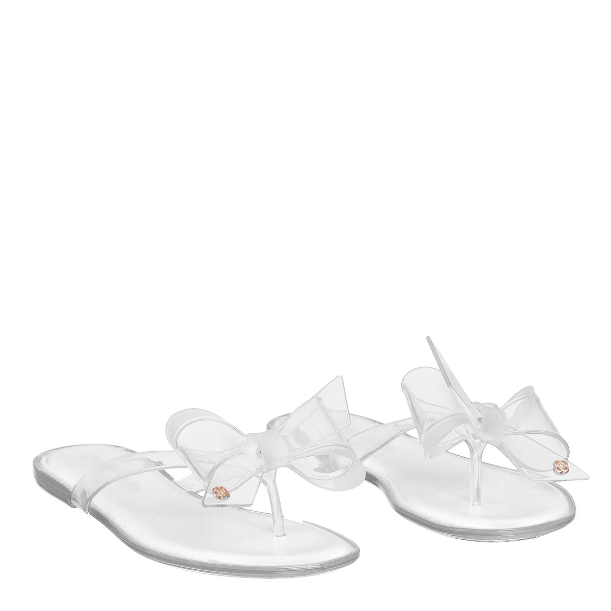 Translucent Bow Sandals