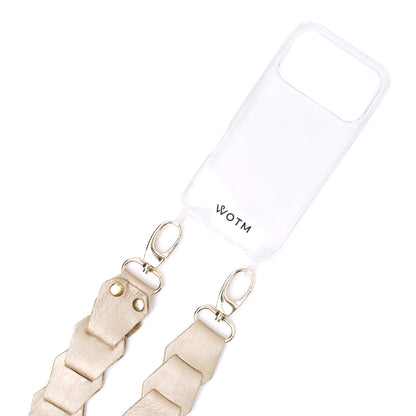 Leather Link Strap - Metallic Gold with Gold Fittings