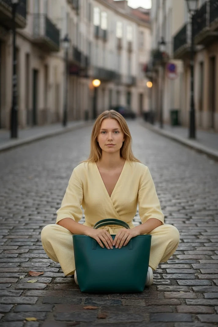 Mezzo Lined Leather Tote