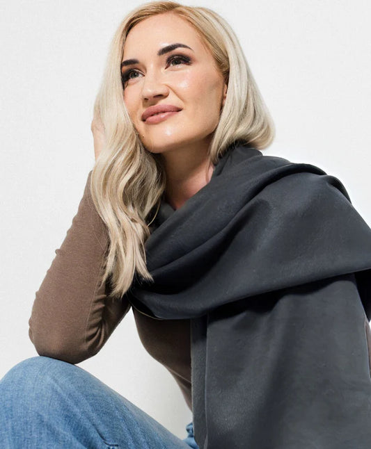 Luxe Winter Wrap - Slate