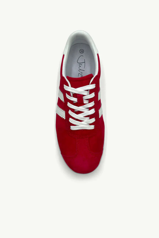 Shiloh Red & White ( genuine leather)
