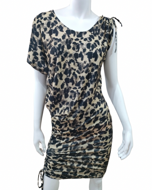 Siti Dress - Beige Cheetah