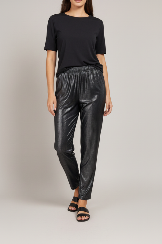 Suada Pants - Black & Silver