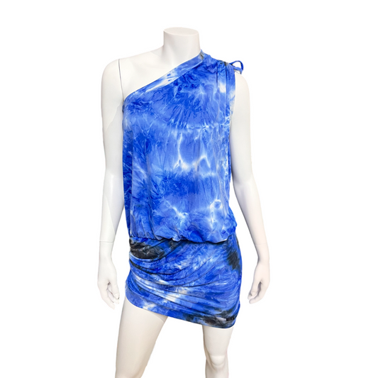 Itanya Dress - Blue Tie Dye