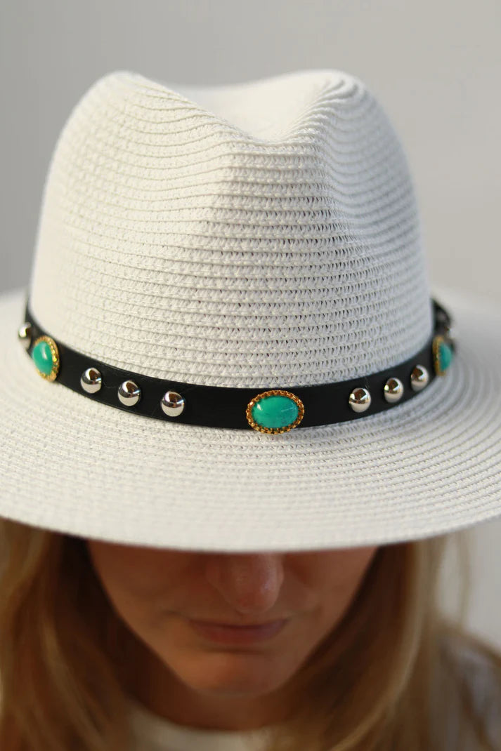 Sundance White Fedora Hat