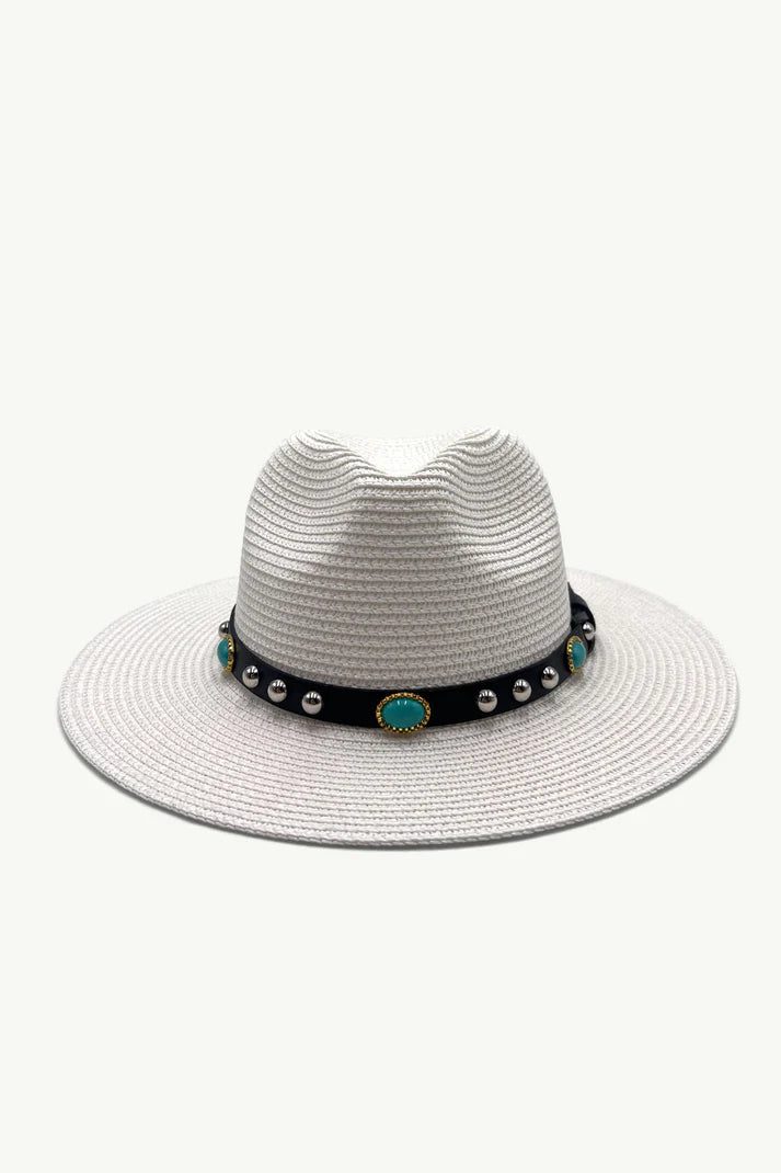 Sundance White Fedora Hat