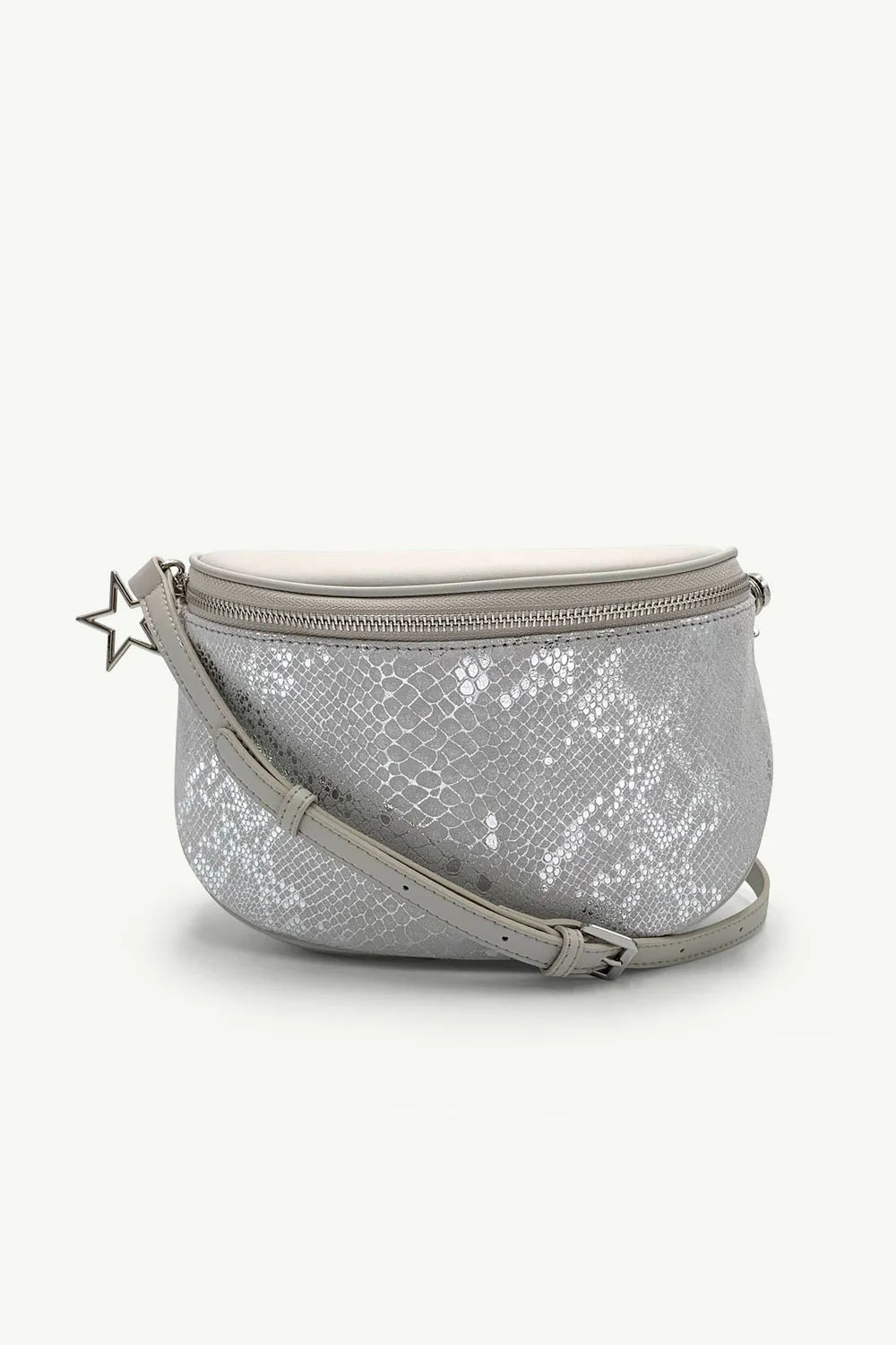 Silver Trixie Leather Handbag