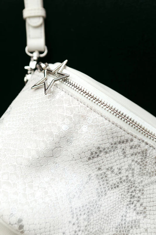 Silver Trixie Leather Handbag