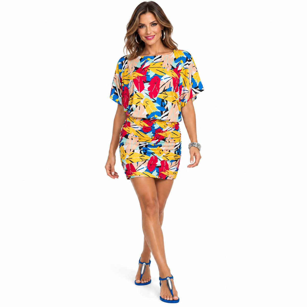 Rehema Dress - Tropical Rush