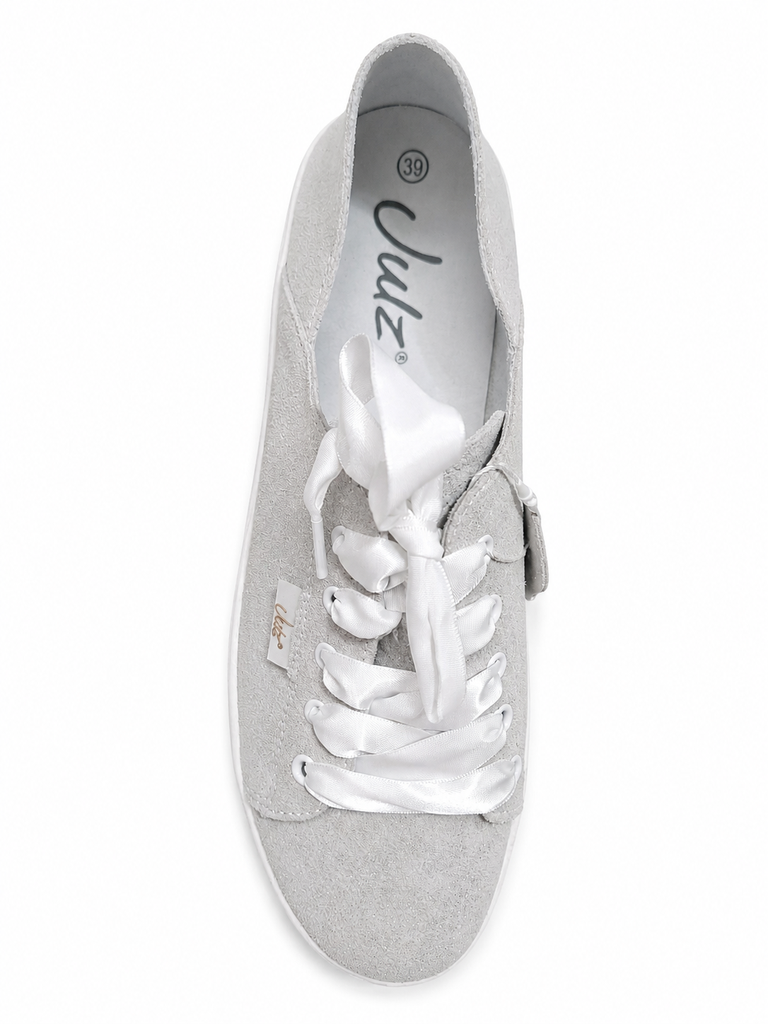 Vicky Crushed Silver - Leather Sneaker