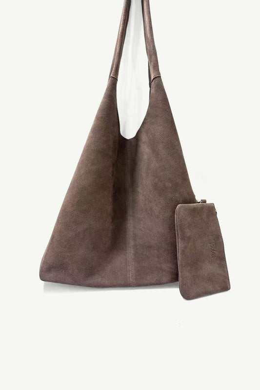 Vic Chocolate Brown Leather Handbag