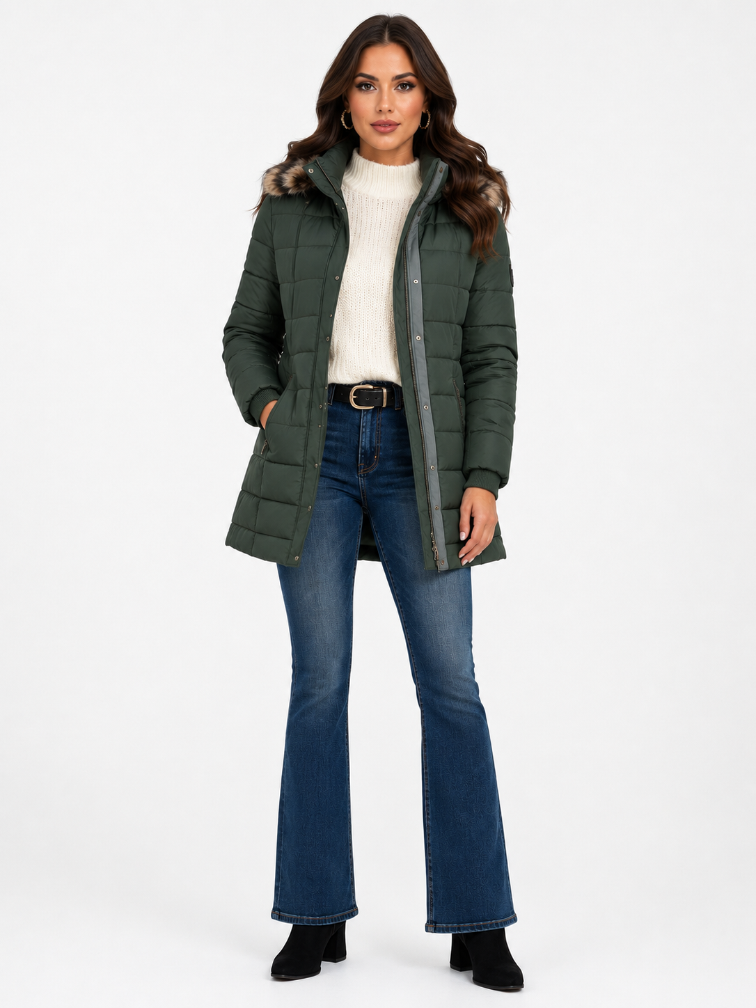 Ladies Long Puffer Jacket