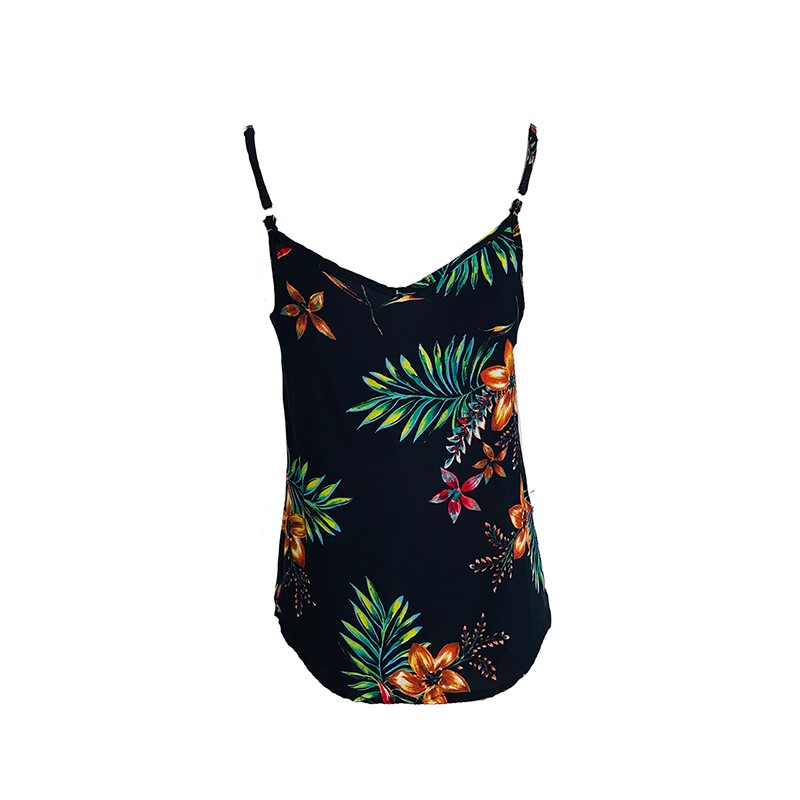 Navy Floral Strappy Cami