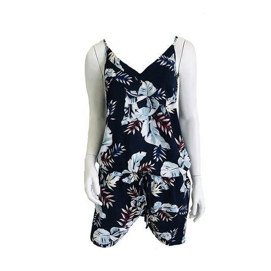 Navy Floral Play Suit