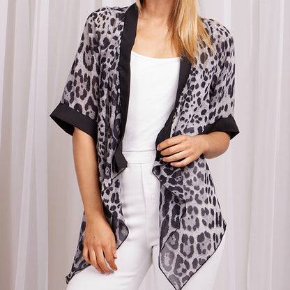 Animal Print Kimono